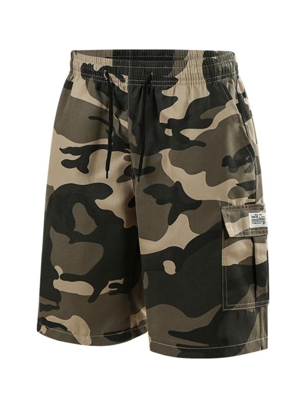 Men's Camo Print Multi-pocket Cargo Shorts, Regular Fit Casual Fashion Comfy Shorts for Summer, Men's Bottoms for Outdoor Wear 4
