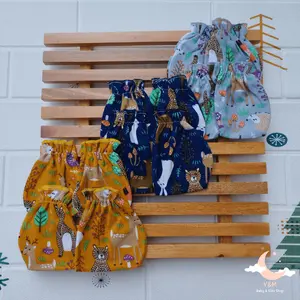 Y&M BABY - 3 PCS Sarung Tangan Sarung Kaki Bayi Baru Lahir SARTAKI Motif Printing Zoo