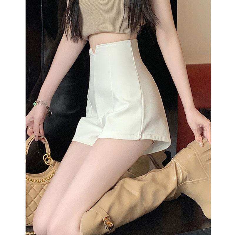 Quần Soóc Nữ Màu Trắng, Phong Cách Mới, Cạp Cao, Quần Thường Ngày A _ line, Thích Hợp Cho Mùa Hè 2024 7