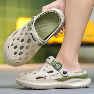 QH Sandal Pria Outdoor 39-45 Sandal Sepatu Olahraga Pria dan Wanita Kets Luar Ruangan Bahan Karet EVA Elastis Empuk Antislip dan Ringan Size 34-44