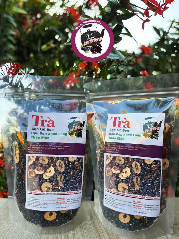 Trà Rang Nội Tô - Trà Gạo Lứt Đen (KHÔNG HOA) (Túi Zip 1Kg) Nước Trà Tea Chè