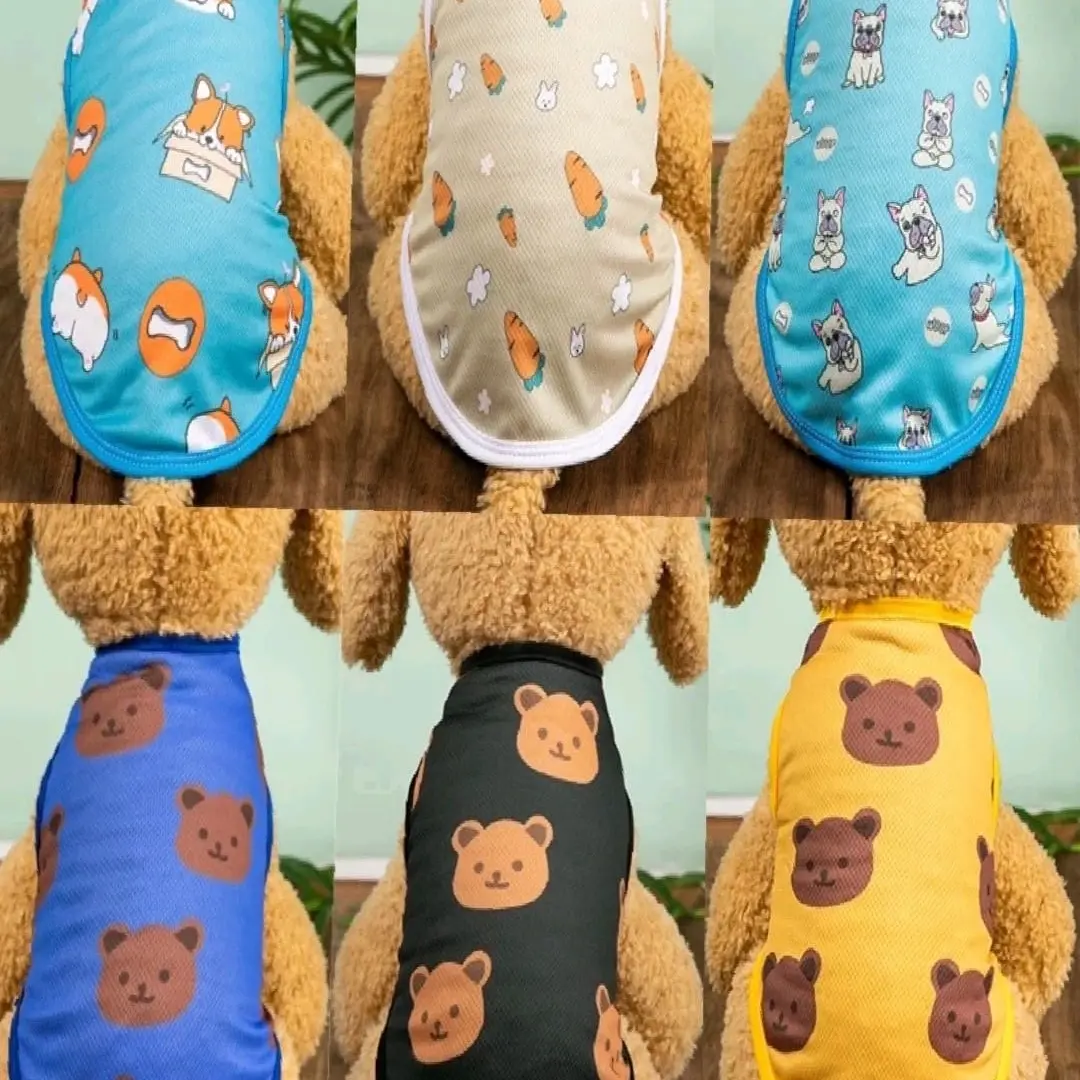 pet shop bella * Kaos musim panas anabul tipis motif ( tanpa lengan )