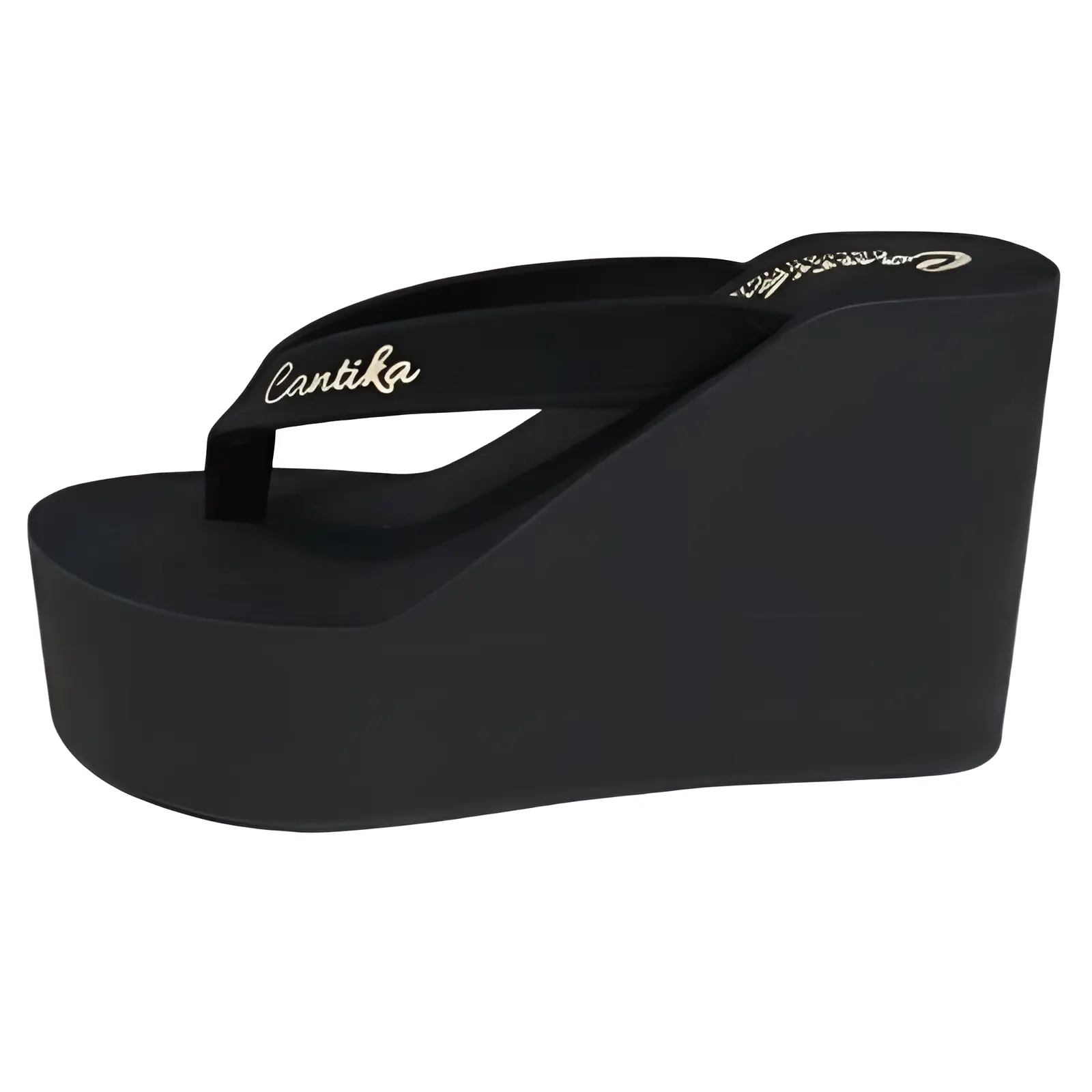 Sandal Wedges Tinggi 11cm Sandal Wedges wanita Wedges Cantika Jepit Hitam Sendal terbaru