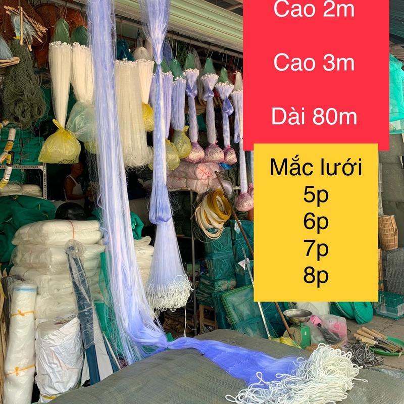 Lưới 3 màng chì nặng cao 2m,3m nặng 2kg-2,2kg dài 75-80m .! 5p,6p,7p,8p then2,5 then3 then 3,5 then 4 chiều sâu 2m,3m Bắt Cá Fishing lưới đánh bắt cá lưới cước Câu Cá