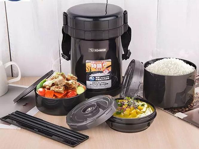 HỘP CƠM GIỮ NHIỆT 3 NGĂN ZOJIRUSHI SL-GH18-BA 1.27L hộp  cơm 3