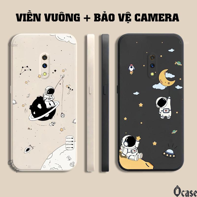 Ốp lưng dành cho Realme X / Oppo K3 in hình nhà phi hành gia cạnh viền vuông có bảo vệ camera