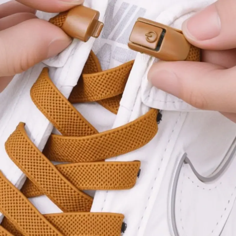 No Tie Shoe Laces Press Lock Shoelaces Without Ties Elastic Laces Sneaker No Tie Shoelaces for Shoe Accessories Lacci