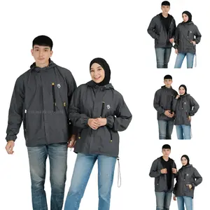 Jaket Parasut Pria Dan Wanita Waterproof 1 Set Couple Model Everest  Orginal FCF / Jaket Couple Pasangan Terbaru Big size