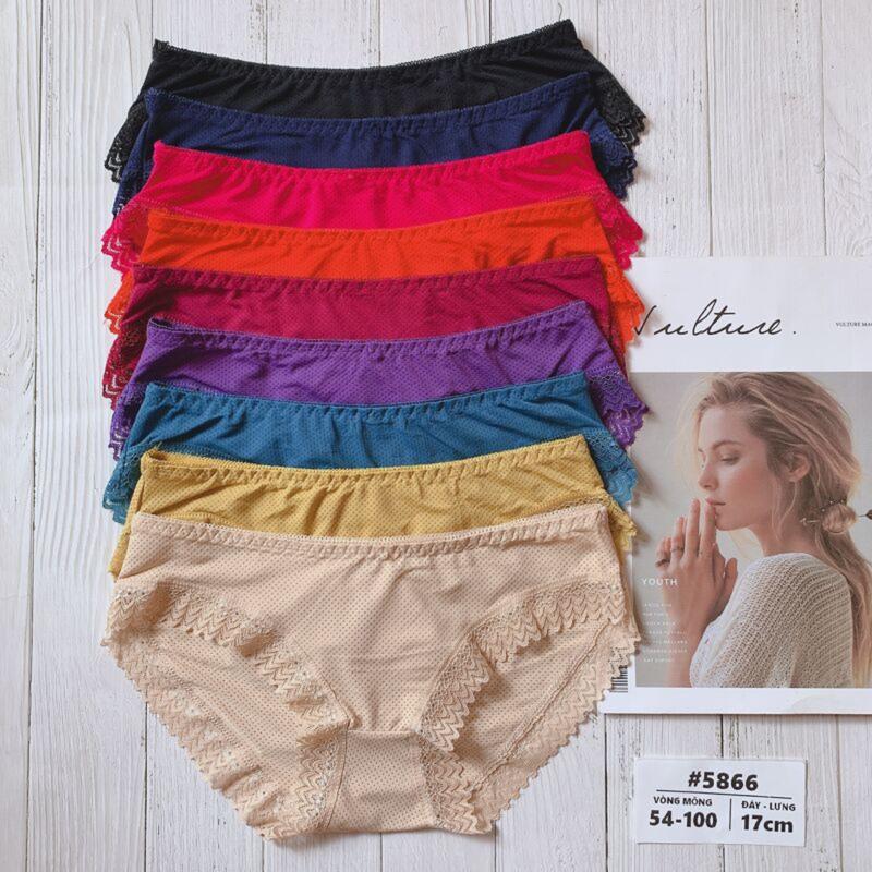 Product Introduction of Combo 5 quần lót nữ viền ren có lỗ thoáng khí (freesize 38-53kg) [N12-5] 3