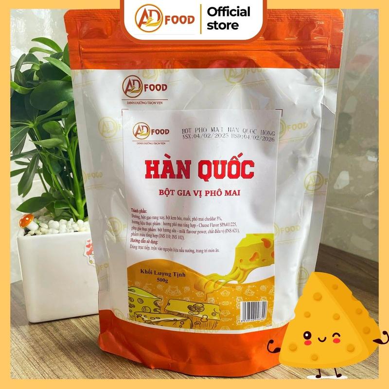 100g Bột phô mai Hàn Quốc ADFOOD màu hồng - lắc khoai tây chiên, gà rán, bắp rang bơ, bánh gạo, bánh tráng hoặc pha chế cùng nước sốt, rắc trực tiếp lên món ăn đã chế biến,.. 3
