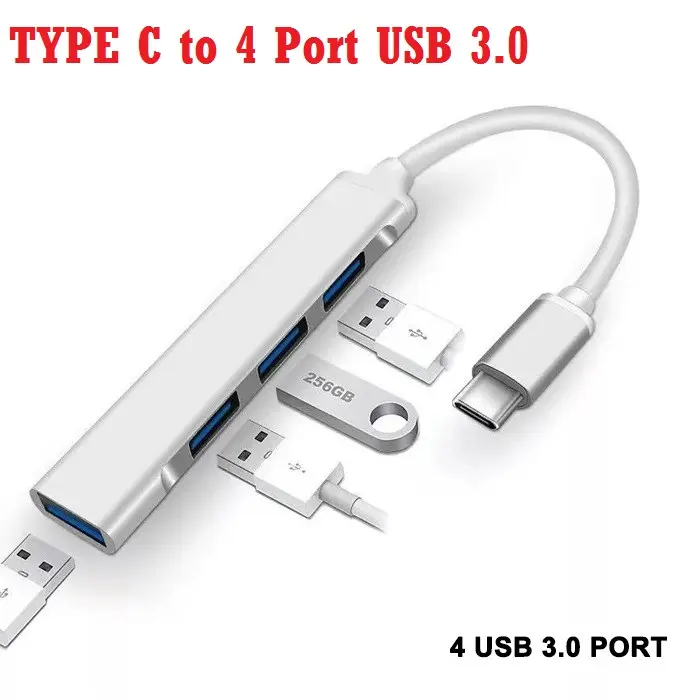 TYPE C to USB 3.0 HUB 4 PORT HIGH SPEED TIPE C TO USB HUB - Shop ...