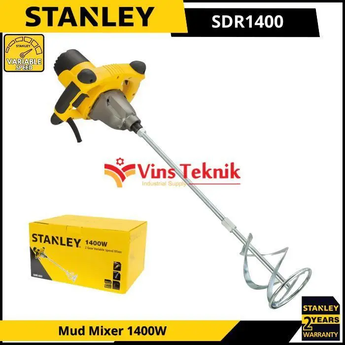 STANLEY SDR1400 Mesin Pengaduk Cat Semen Adonan Mud Mixer 1400Watt SDR 1400