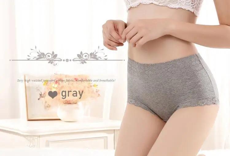 Product Introduction of 4Pcs Women Underwear High Waist Cotton Panties Plus Size Soft Breathable Panties Lingeries Panty Shorts Underpant Lady 22
