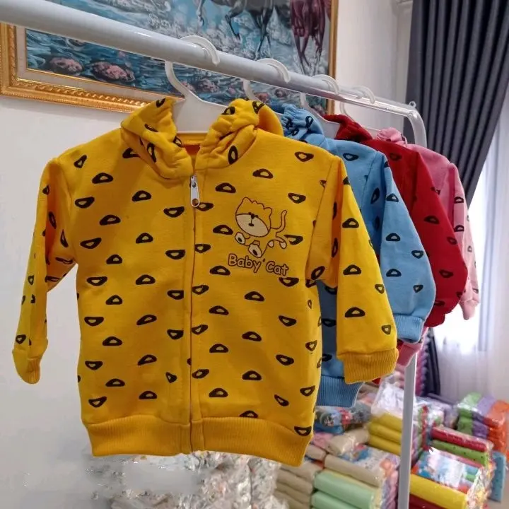 Jaket Bayi Lucu - Jaket Motif Cat - Jaket Bayi Estimasi Usia 3 - 12 bulan 0