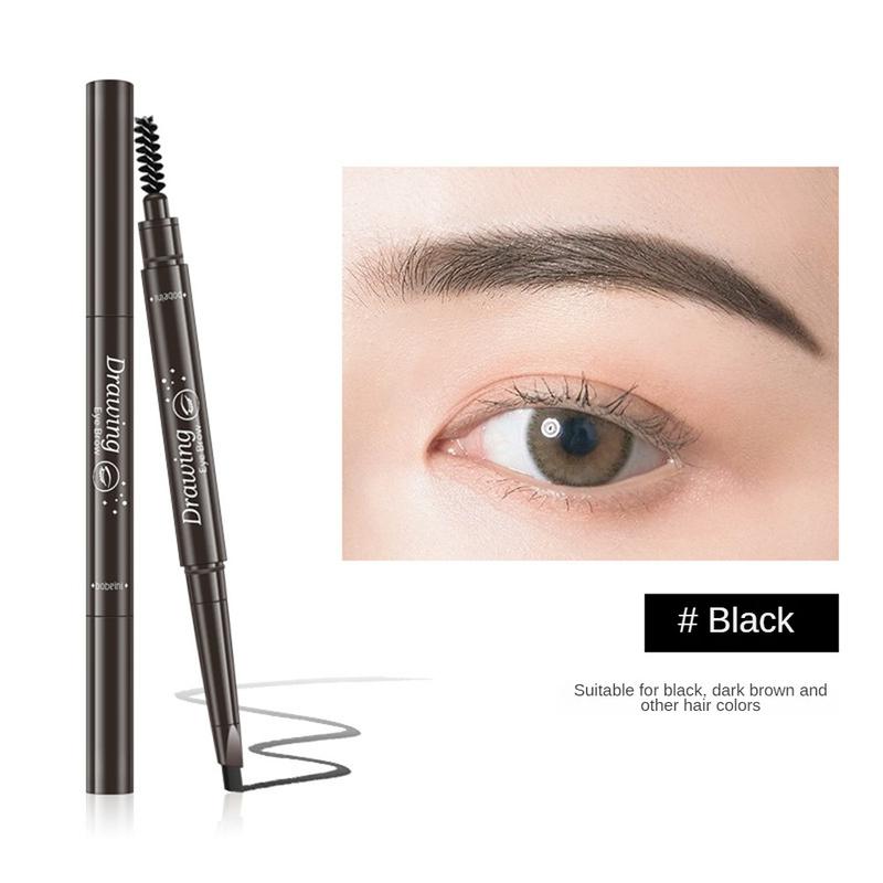 Product Introduction of [Local Shipping] 3/4 Piece Set Long Lasting Waterproof Mascara Black Eyeliner Eyebrow Pencil With Free Eyelash Curler 27