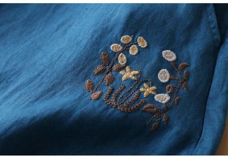 Product Introduction of Váy Thêu, Chất Liệu Cotton Và Vải Lanh, Kiểu Xếp Ly Váy xòe Cạp Cao Co Giãn Nửa Mỏng Và Dáng Rộng Rãi, Váy Chữ A Thường Ngày Nghệ Thuật, Phong Cách 2024 16