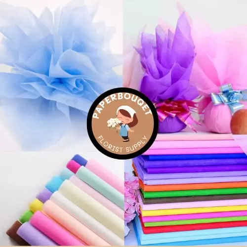 [5LEMBAR] TISU kertas buket bunga / flower wrapping paper