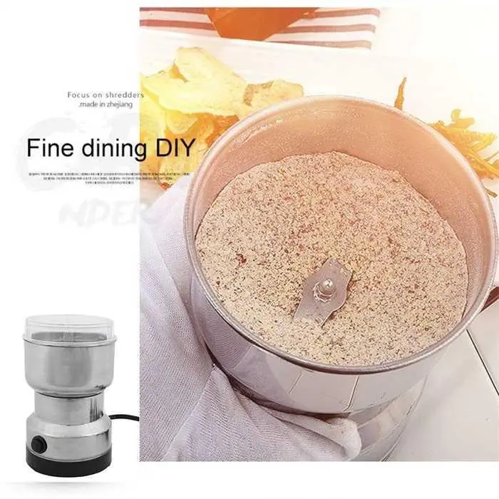 [COD] Alat Penggiling Kopi Listrik Coffee Grinder 150W Elektrik Pemotong Biji Bumbu Dapur Praktis Barista Garansi 1 Tahun 3