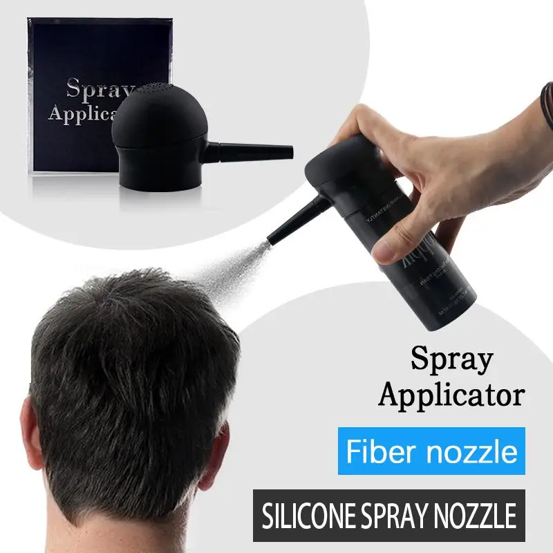 Hair Fiber Applicator Spray Head, Silicone Hair Fiber Spray Head, Hair Thickening Spray Head, Heatless Styling Tool for Men & Women 5