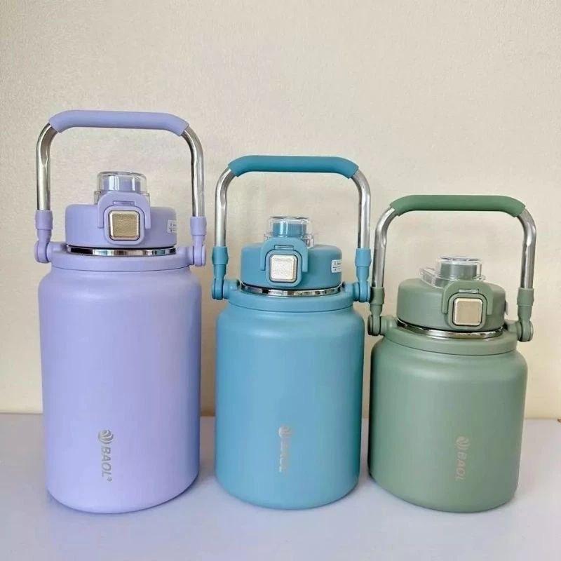 Bình giữ nhiệt Y17 dáng lùn Baol Mẫu Mới  Dung Tích 1200-1500-1800l Có Ống Hút binh  giunhiet