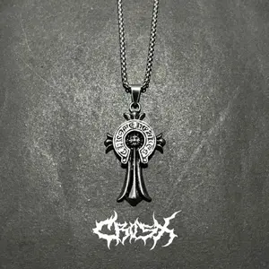POK CH NECKLACE / STAR CROSS NECKLACE KALUNG BINTANG KALUNG SALIB DOUBLE LAYER NECKLACE RANTAI OVAL SQUARE PERSEGI SALIB KALUNG RANTAI GANDA RAP Y2K CHOKER KALUNG LIONTIN STYLE KOREA CHAIN NECKLACE KALUNG SILVER TITANIUM AESTHETIC KALUNG PRIA WANITA