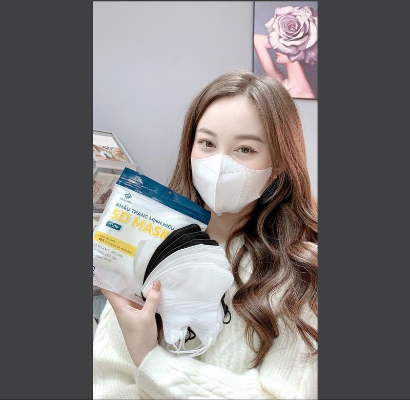 {FreeShip} Thùng 600 khẩu trang 5d Minh Hiếu Kháng Khuẩn Chống Bụi Mịn Phụ Kiện Accessories Che Mặt 20 cái túi