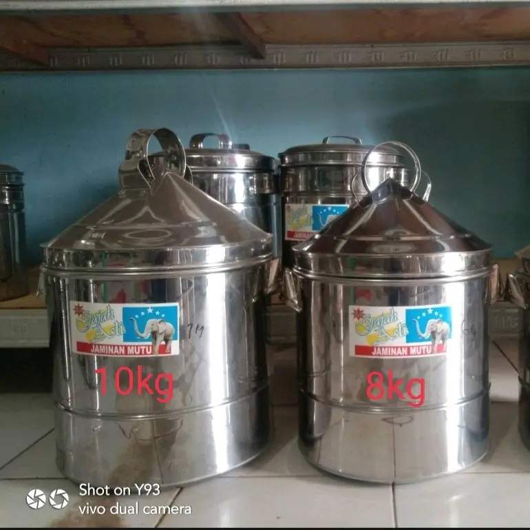 Dandang nasi/kukusan jumbo stainless 6- 7-8-10kg 6kg