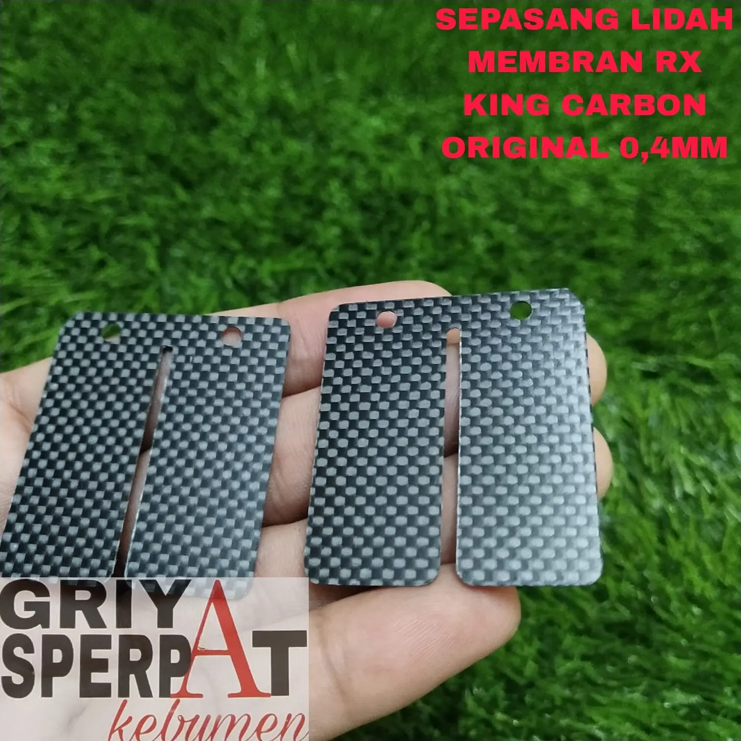 LIDAH MEMBRAN RX KING RACING CARBON KARBON ORIGINAL 0,4MM