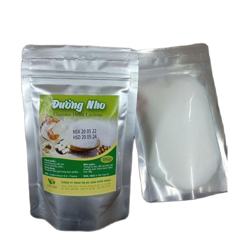 GÓI 200gr ĐƯỜNG NHO chuẩn PHÁP tinh khiết 99% làm đậu hũ, tào phớ cực kỳ dễ dàng, ngon và an toàn