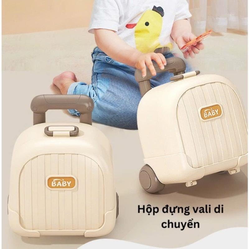 (Tặng kèm vali đựng+10 khẩu trang cho bé 0-2 tuổi)) Bộ đồ chơi gặm nướu 10 chi tiết đa dạng màu sắc cho bé