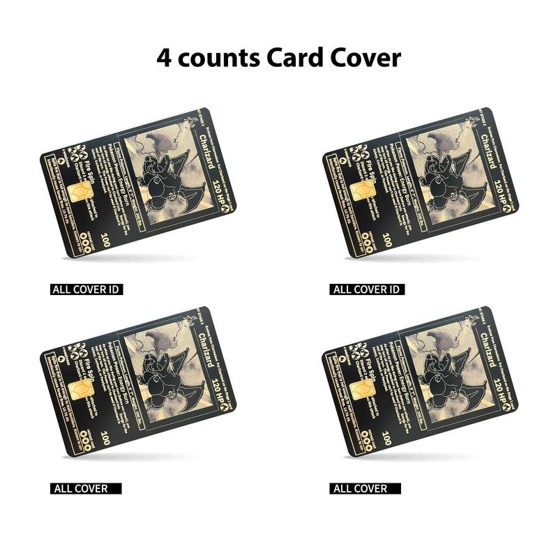Credit Card Skin Sticker, 4 Counts/set Ultra-thin Skin Vinyl No Residue Sticker, Waterproof & Scratch Resistant Bank Card Skin Protector 3