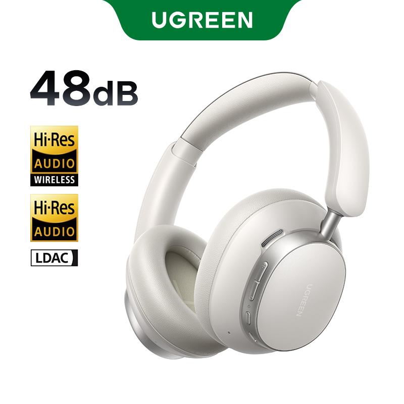 Tai nghe HiTune Max6, UGREEN, Chống ồn chủ động hỗn hợp, Âm thanh Hi-Res, Bluetooth 6.0, ANC -48dB, Tương thích với iPhone 16 Pro Max, 15, 14, Samsung, Xiaomi