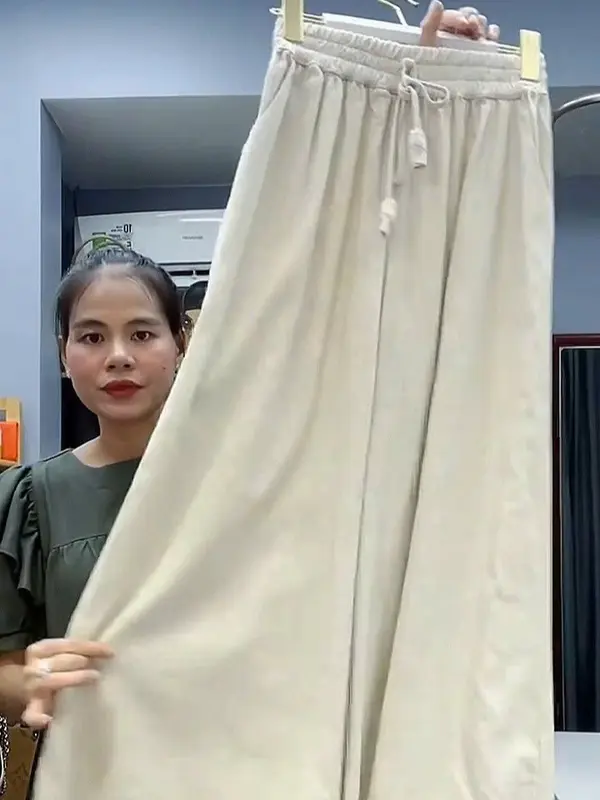 Quần Nữ Ống Rộng Phối Ren,Quần Đũi Nữ, bo duigan nu , Mã VN95 3
