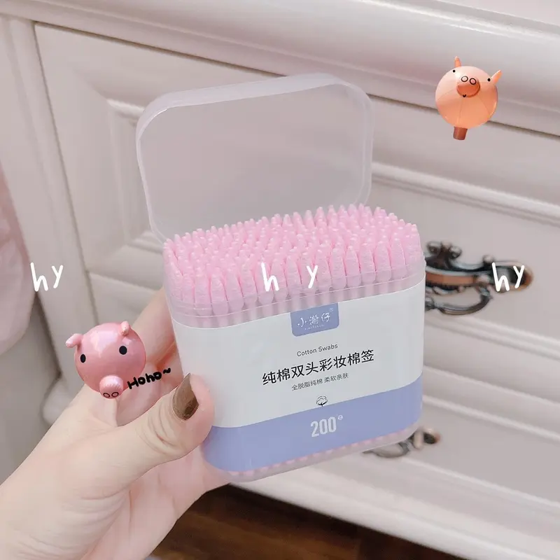 HỘP 200CÂY TĂM BÔNG 2 ĐẦU Trang Điểm Cosmetic Nữ 0