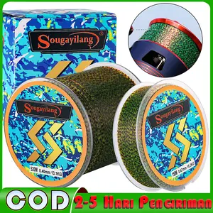 Sougayilang Senar Pancing Tak Terlihat 150/520M Senar Fluorokarbon Ikan Mas Senar Tutul Super Kuat Senar Pancing Nilon Tenggelam 0.14mm-0.47mm Alat Pancing [COD Jakarta Spot]