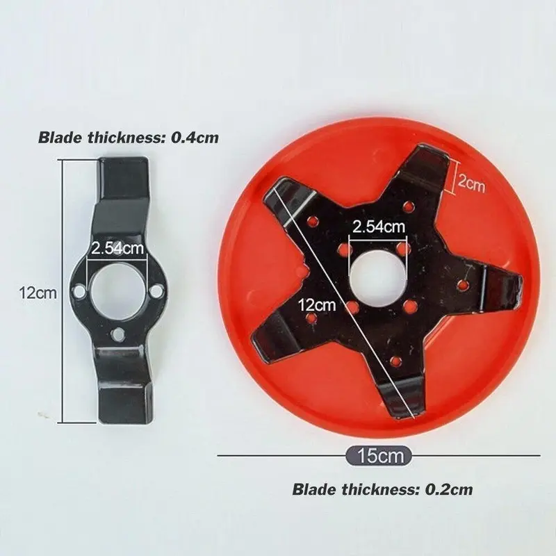 【 Pisau Matun Pemotong Rumput Dan Tanah Blade】 Ukuran 6 Inch Kepala Sikat Alat Penyiang 5 mata 5