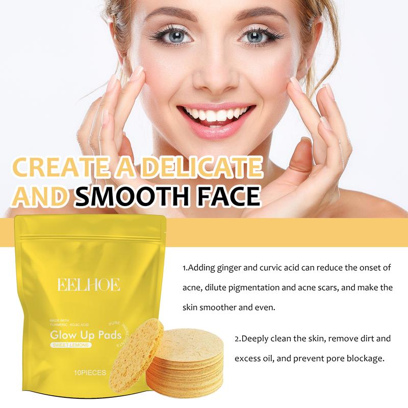 Product Introduction of Turmeric Cleansing Pad Deeply Cleanses Skin, Removes Dirt, Controls Oil and Softens Exfoliated, Tender Skin 19
