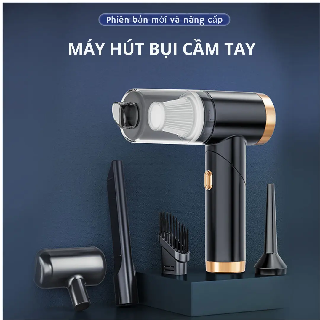 Máy hút bụi cầm tay không dây, công nghệ mới hiện đại tiện lợi dành cho xe hơi, ngóc gách nhỏ trong nhà