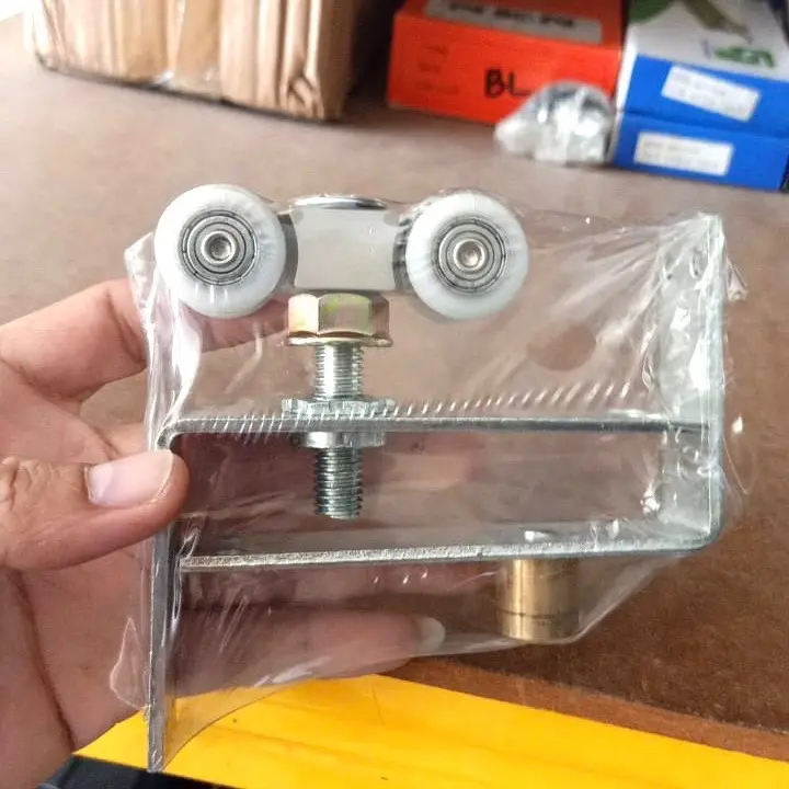 Roda Pintu Lipat Almunium 1 set Atas Bawah