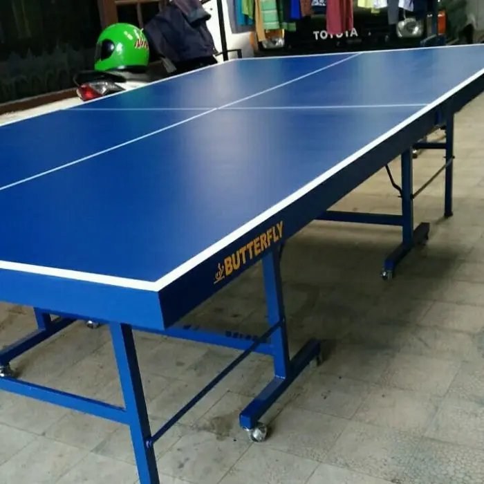 Meja pingpong / Tenis meja BUTTERFLY Roda 8 free ongkir sejabodetabek - PARTIKEL 18MM