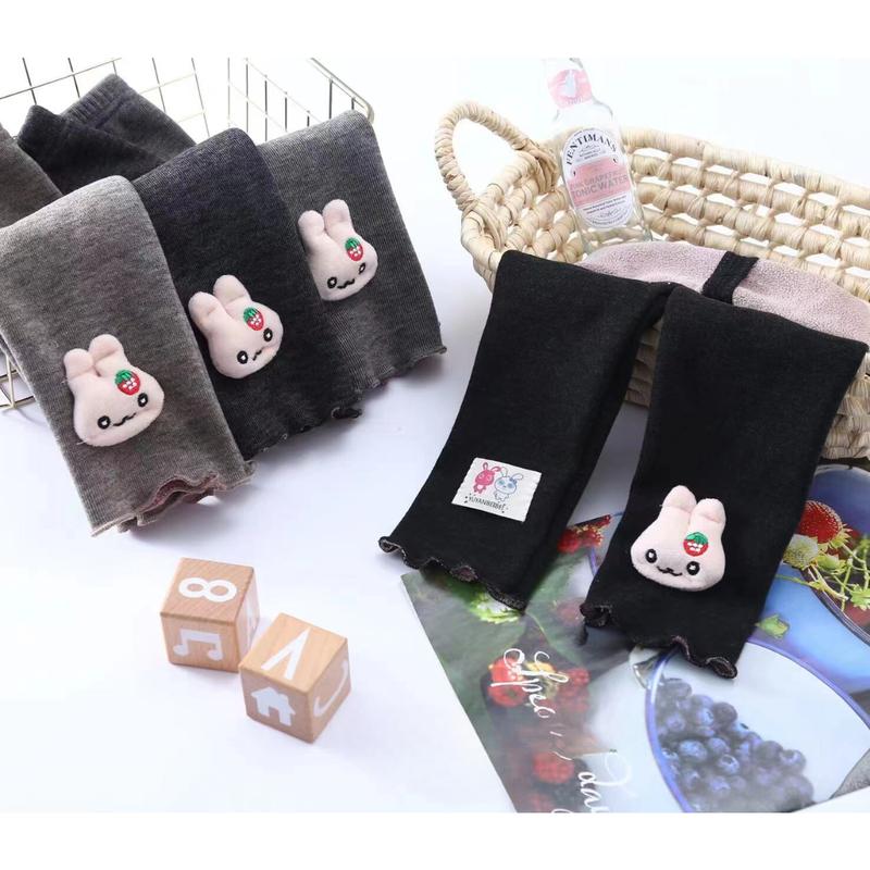 Quần legging lót lông cho bé gái hàng quảng châu, quần dài bé gái kute Len