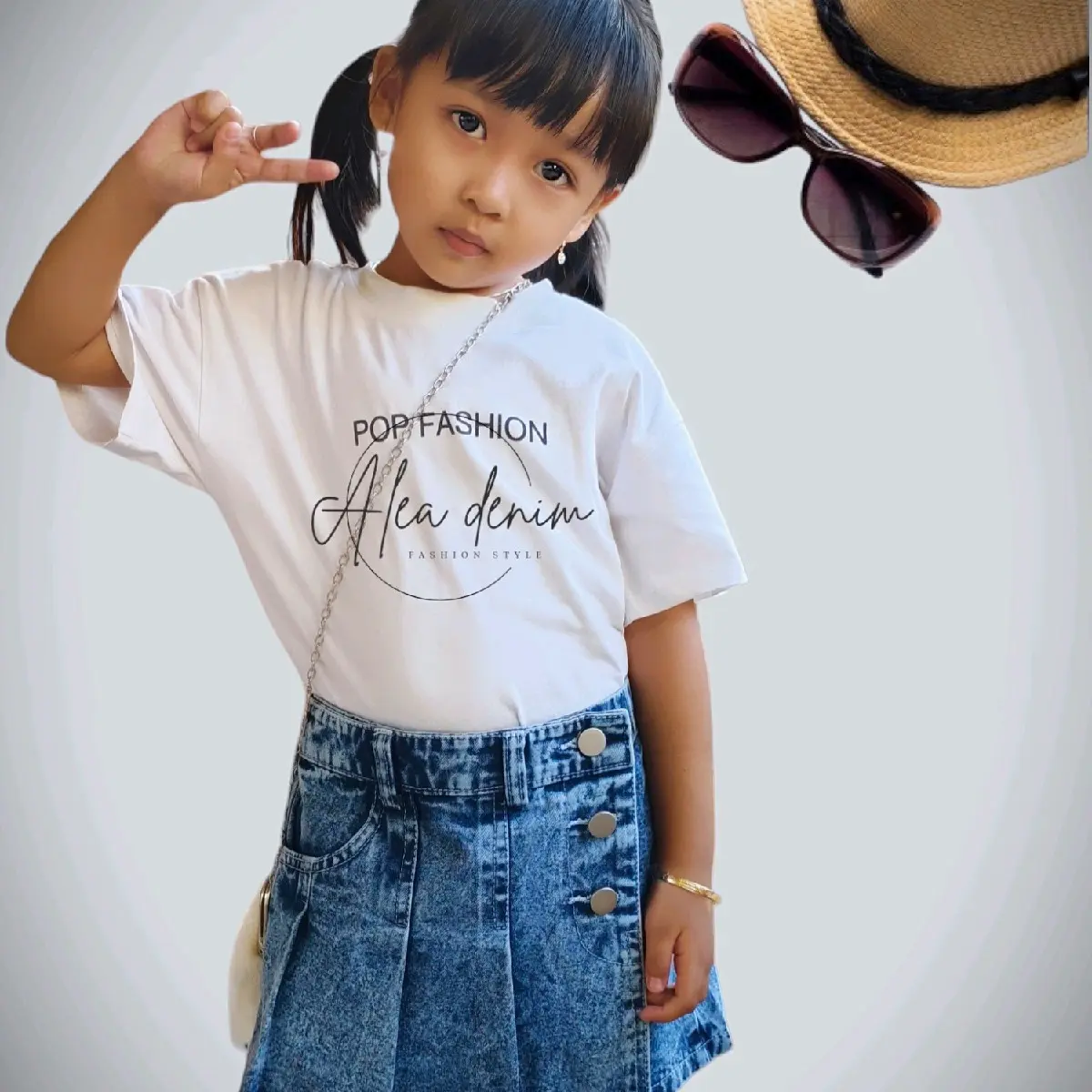 ROK CELANA ANAK LOW WAIST DENIM KHALIQA Fashion