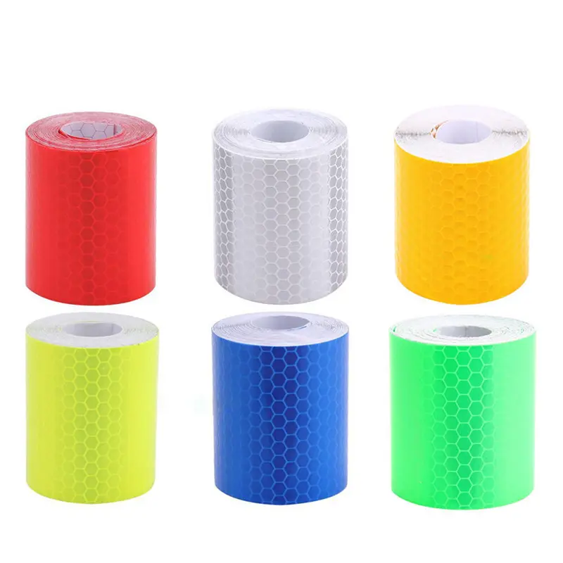 Băng Dính Keo Cảnh Báo An Toàn Tự Dính Phản Quang, Dài 1m, Rộng 5cm, Cho Xe Tải Ô Tô, Cuộn Nhãn Dán Phim 1