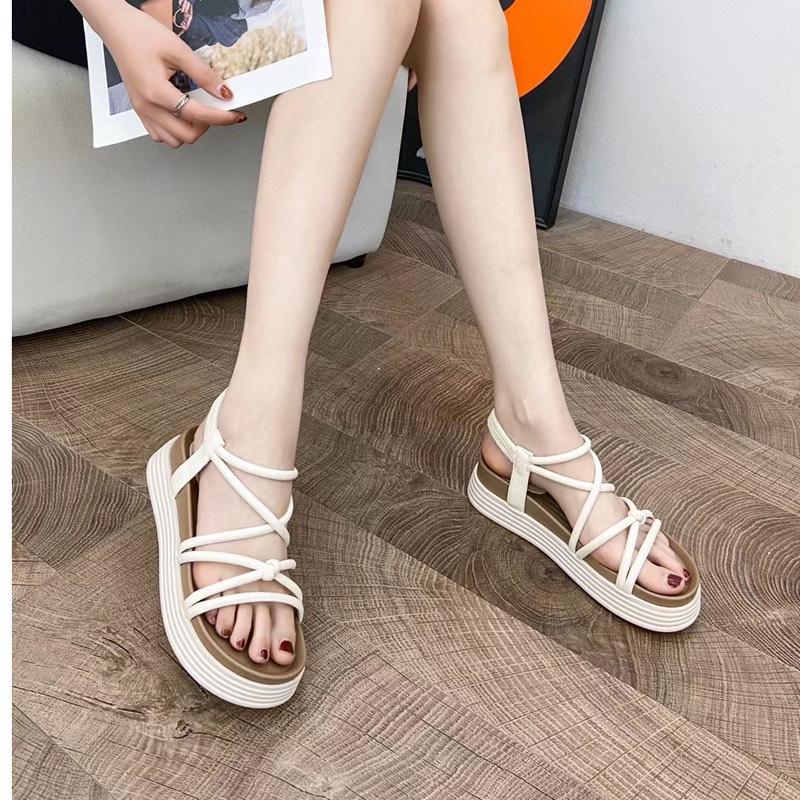 TĂNG 1 SZ Dép Quai Hậu Quai Nút Đế Bằng Cao 5Cm Phù Hợp Đi Chơi Đi Học G159 3