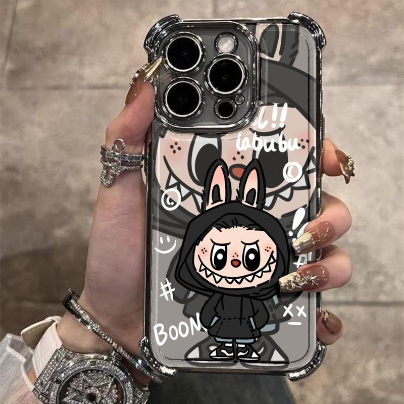  Ốp Điện Thoại Labubu Hoạt Hình Thiết Kế Dễ Thương Dành Cho Samsung A73 A55 A54 A53 A35 A33 A34 A25 A24 A23 A16 A15 A14 A06 A05 A04 5G Ốp Áo Giáp Trong Suốt Chống Sốc 
