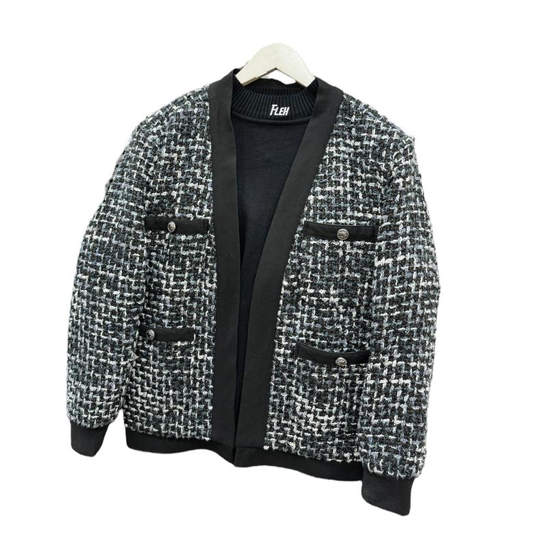 Áo Khoacd Dạ Cardigan không cúc Design Play Boys Menswear Jacket