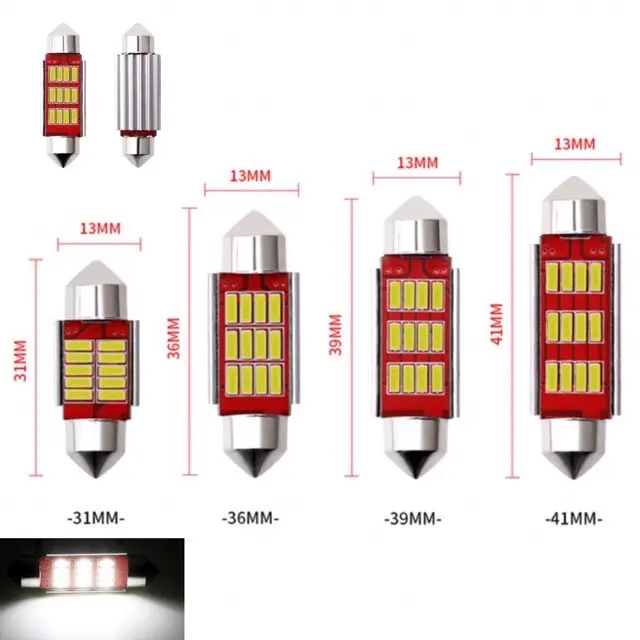 Đèn Led Nội Thất Ô Tô 31mm, 36mm, 39mm, 41mm