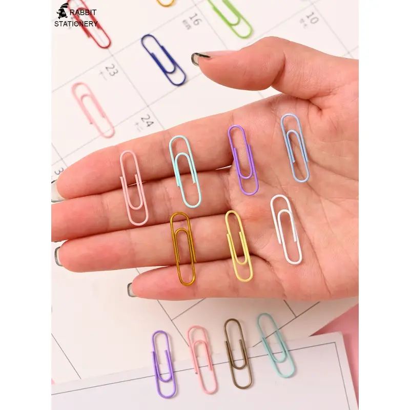Paper clip metalik/clip metalik/jepitan kertas/klip kertas/klip warna/paperclip/metallic-Rabbit Stationery 1