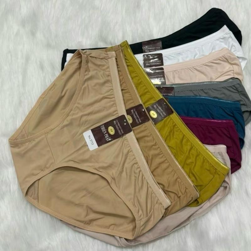 Set 5- 10 Quần lót nữ thun lạnh (mã 3733) big size 50-85kg, chất thun lạnh mềm mịn, co giãn thoải mái Women 2