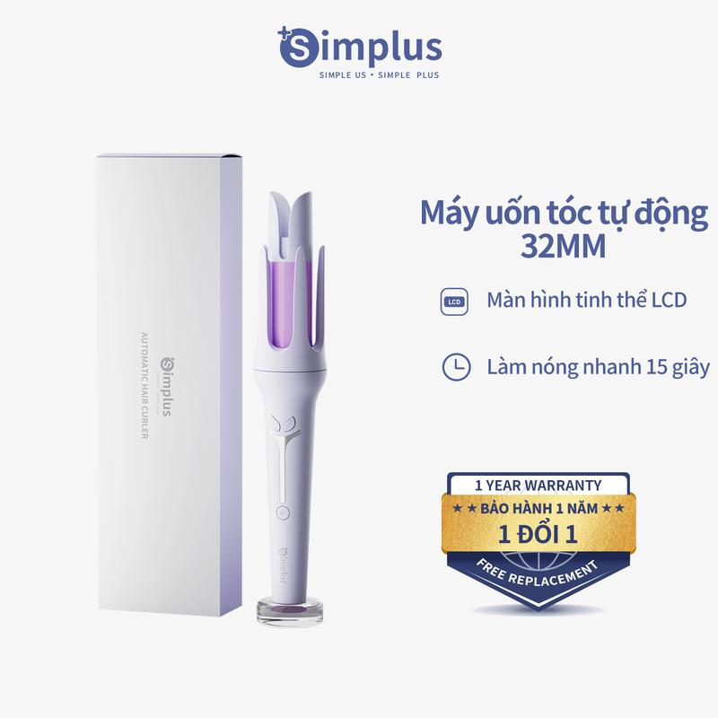 Máy Uốn Tóc Tự Động Simplus Máy Làm Xoăn Gợn Sóng 1 Nút Uốn Tự Động JFBA005 Bảo Hành 1 Năm Chỉ Đổi Không Sửa